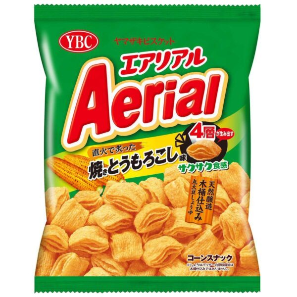 Yamazaki Aerial Roasted Soy Sauce Corn Chips Snack (Pack of 3 Bags)