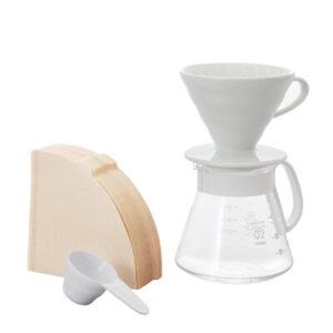 "Brew Perfect Coffee with Hario V60 Ceramic Dripper 02 Set"