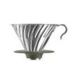 Hario V60 Metal Coffee Dripper – Reusable Stainless Steel Brewing Cone