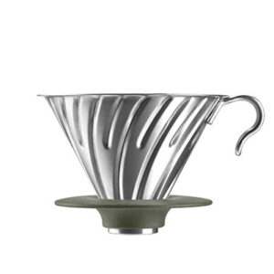 Hario V60 Metal Coffee Dripper – Reusable Stainless Steel Brewing Cone