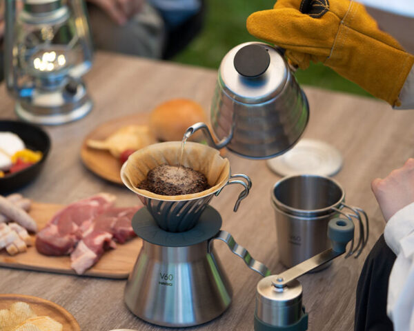 Hario V60 Metal Coffee Dripper – Reusable Stainless Steel Brewing Cone