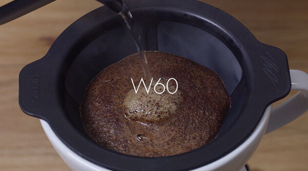 Hario W60 Coffee Dripper – Hybrid Pour Over Brewer with Resin and Mesh Filter