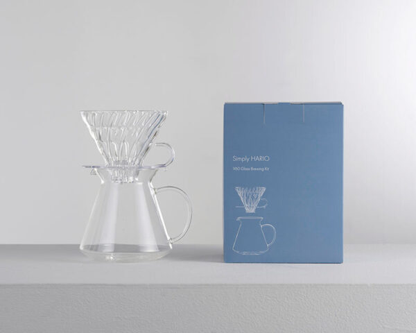 Hario V60 Glass Brewing Kit – Complete Pour Over Coffee Maker Set