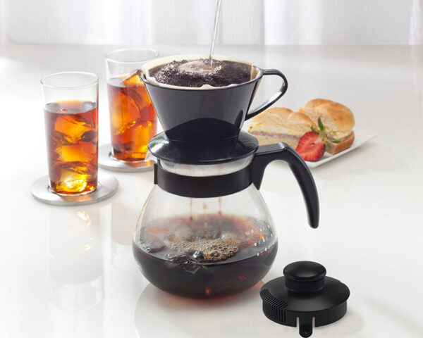 Hario Teco Dripper Set – Compact Pour Over Coffee Maker with Stand