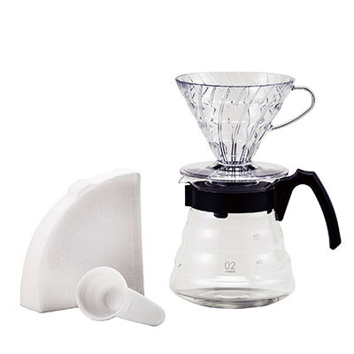 Hario V60 Craft Coffee Maker Set – Pour Over Kit with Dripper and Server