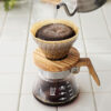 Hario V60 Glass Dripper Olive Wood Base – Stylish Pour Over Coffee Tool