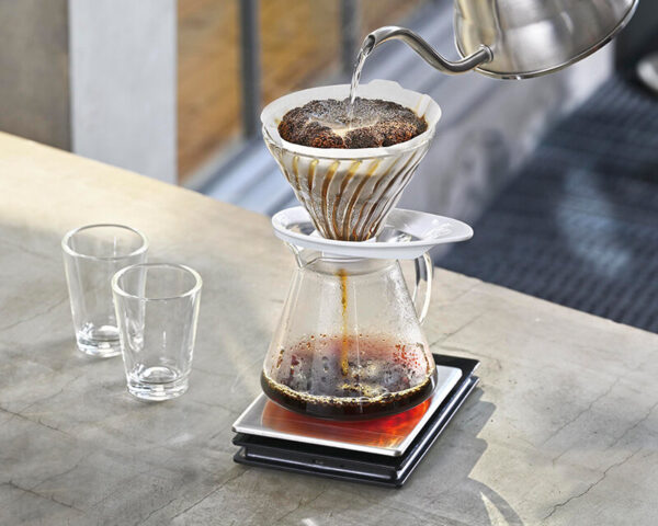 Hario V60 Glass Dripper 02 – Heatproof Glass Pour Over Coffee Brewer