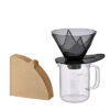 Hario V60 MUGEN Dripper and Server Set – Pour Over Coffee Maker Kit