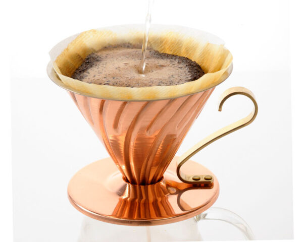 Hario V60 Copper Dripper 02 – Premium Metal Pour Over Coffee Brewer