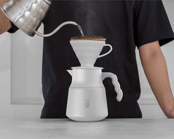 Hario V60 Insulated Stainless Steel Server PLUS 600ml – Keeps Coffee Hot