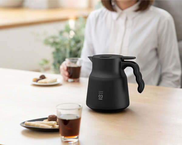 Hario V60 Insulated Stainless Steel Server PLUS 600ml – Keeps Coffee Hot