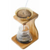 Hario V60 Pour Over Set Olive Wood – Ceramic Dripper with Glass Server