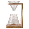 Hario V60 Pour Over Set Olive Wood – Ceramic Dripper with Glass Server