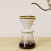 Hario V60 Ceramic Dripper 02 Set – Coffee Maker with Scoop and Server