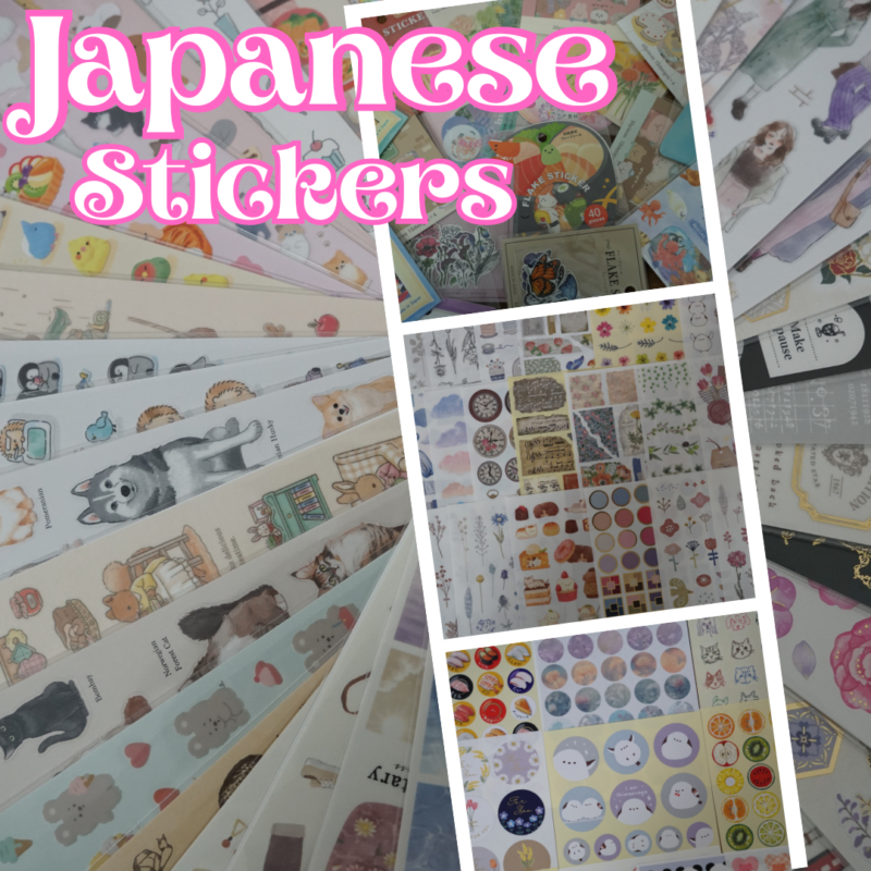 Assorted Cute Kawaii Japanese Stickers Pack 16 Mixed Sheets Free Shipping 7