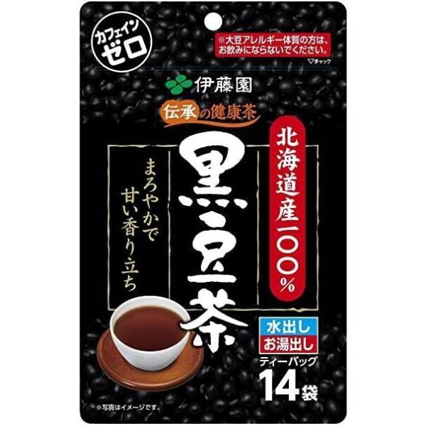 HERBATA-BEAUTY-Bezkofeinowa-zdrowa-herbata-z-palonej-czarnej-soi-z-Hokkaido-Kuro-Mame-Cha-od-Itoen-14-torebek-Itoen