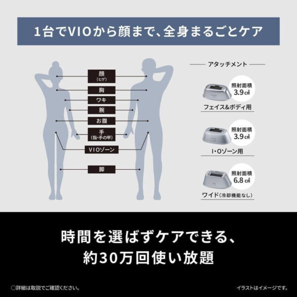 Panasonic-Hair-Remover-Smooth-Epi-Power-Cool-VIO-Compatible-AC100-240-ES-WG0B-H_9