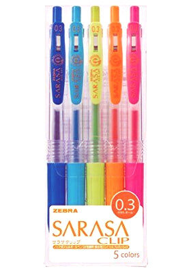 Zebra-Sarasa-03mm-5pc-Gel-Pen-Set