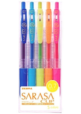 Zebra-Sarasa-07mm-5pc-Gel-Pen-Set