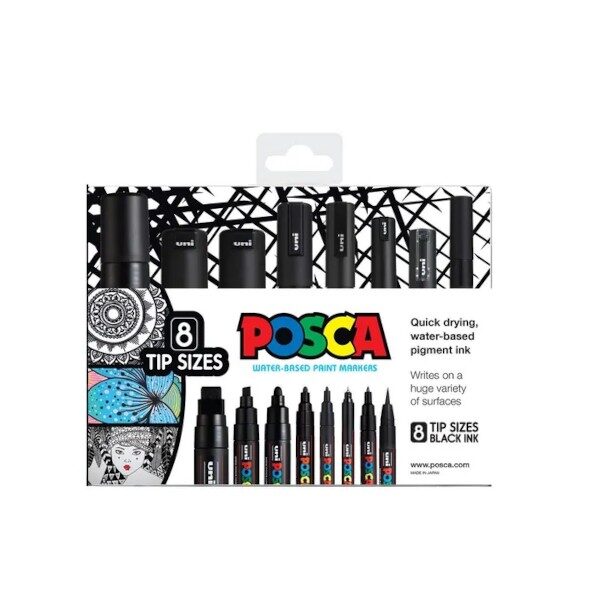 posca-paint-markers-assorted-tip-sizes-black-8-_pack-thumbnail-australia