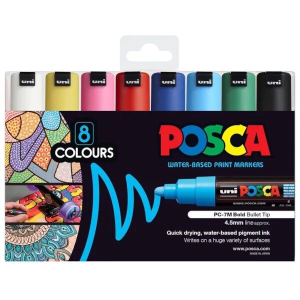 posca-pc-7m-paint-markers-assorted-8-pack-thumbnail-australia