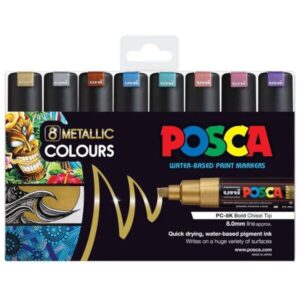 posca-pc-8k-paint-markers-metallic-assorted-8-pack-thumbnail-australia