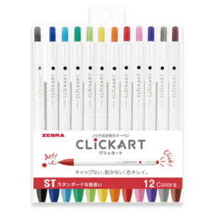 zebra-clickart-retractable-markers-standard-12pc-set-australia