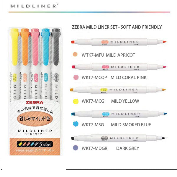 zebra-mildliners-soft-and-friendly-set-colors