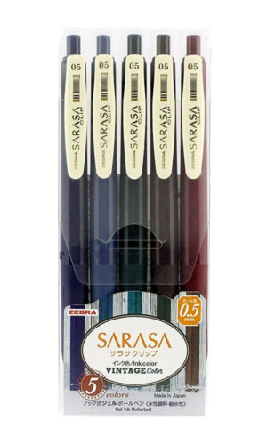 zebra-sarasa-vintage-gel-pens-5pcv-set-original-australia
